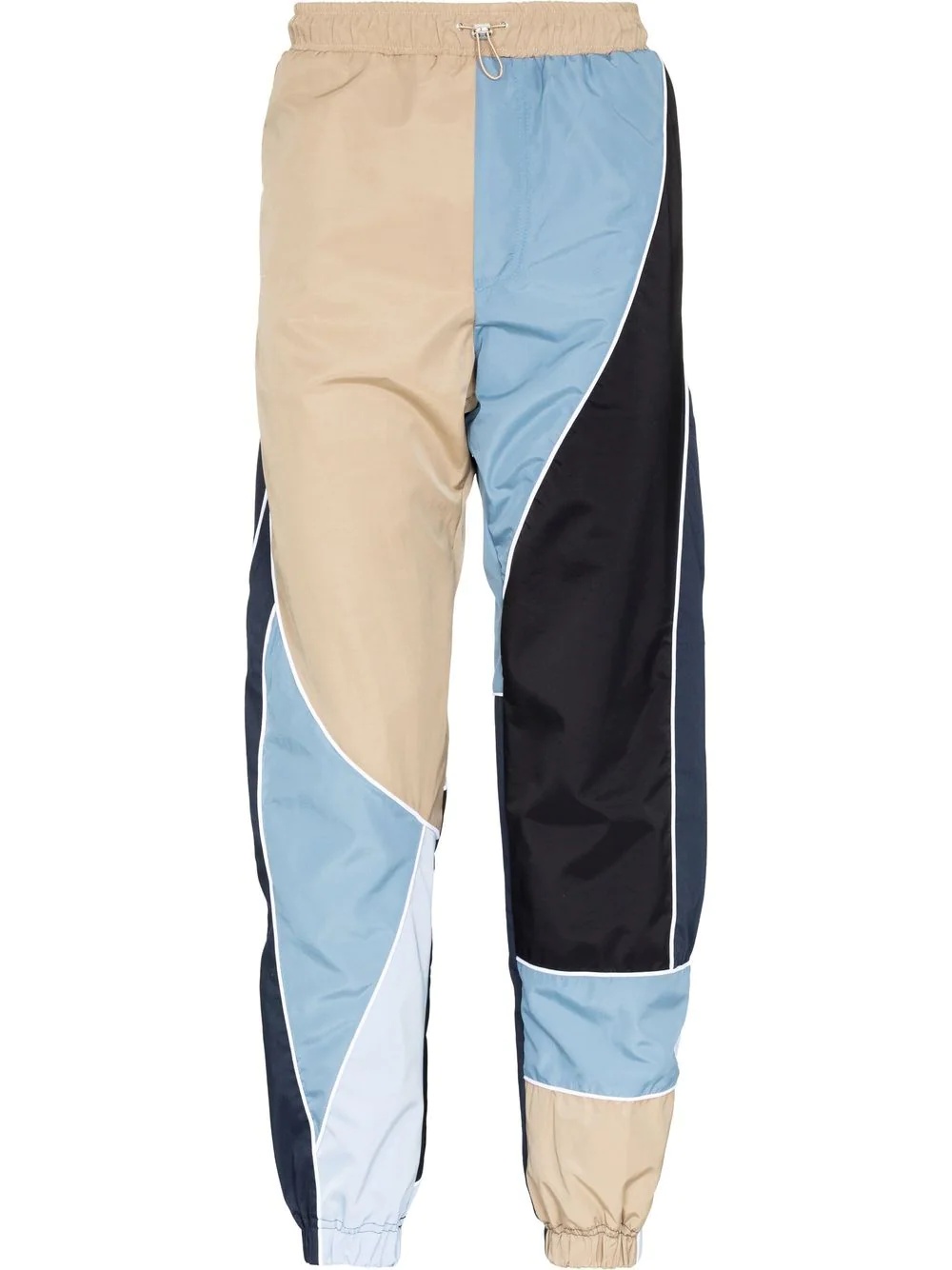 patchwork track pants - 1