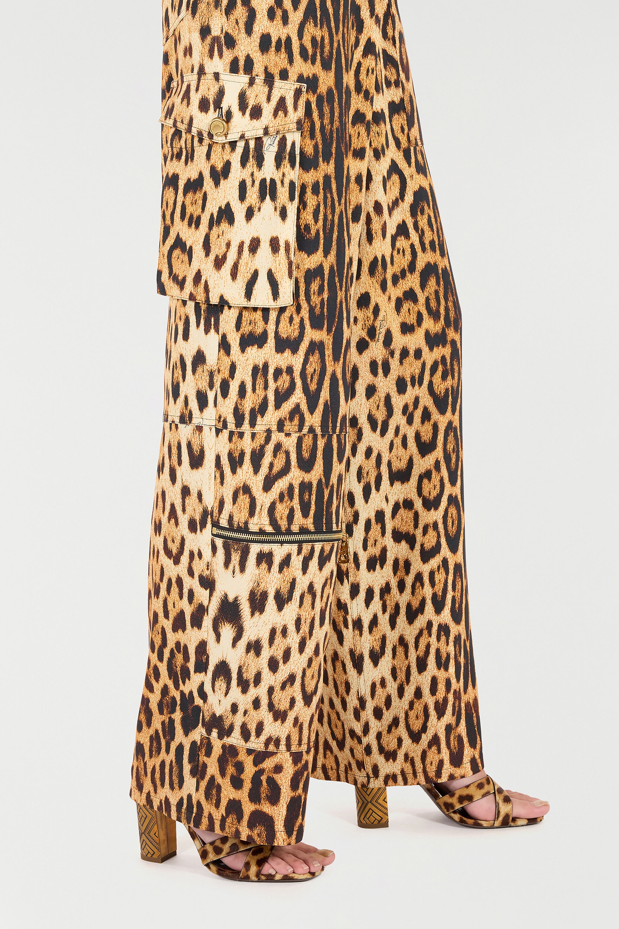 Pants With Jaguar Skin Print - 6