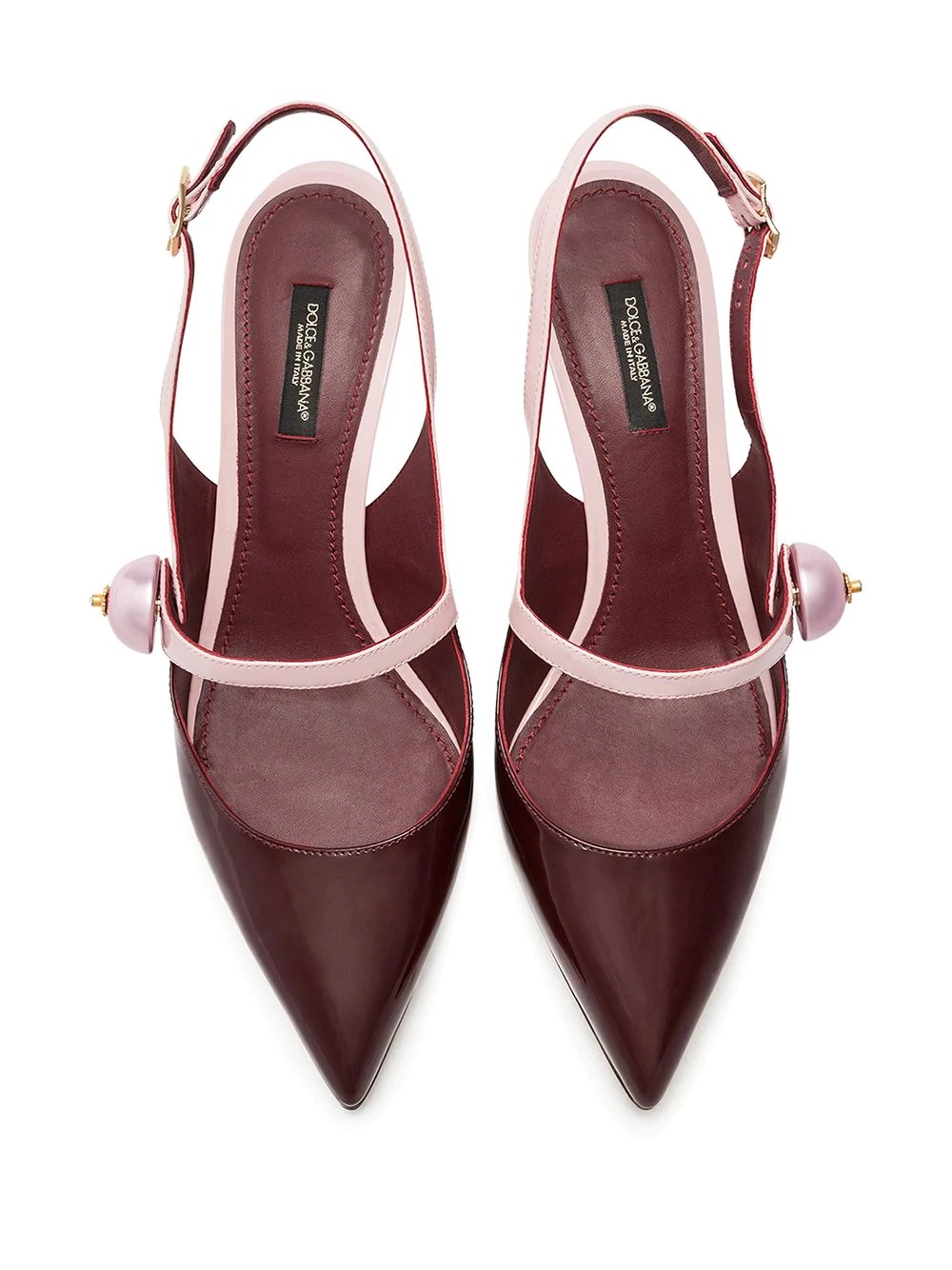 two-tone pointed pumps - 4