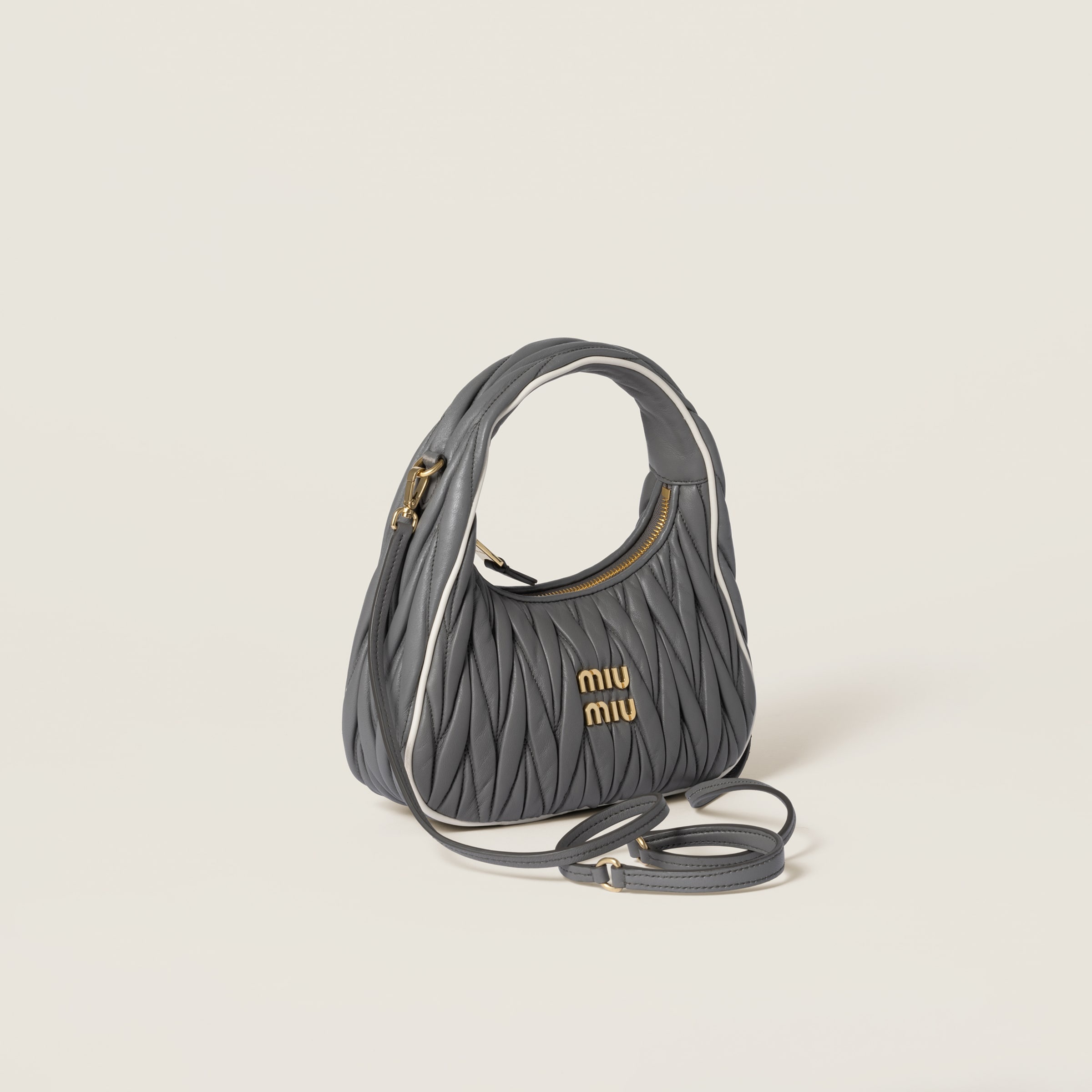 Miu Miu Wander matelassé nappa leather bag | REVERSIBLE