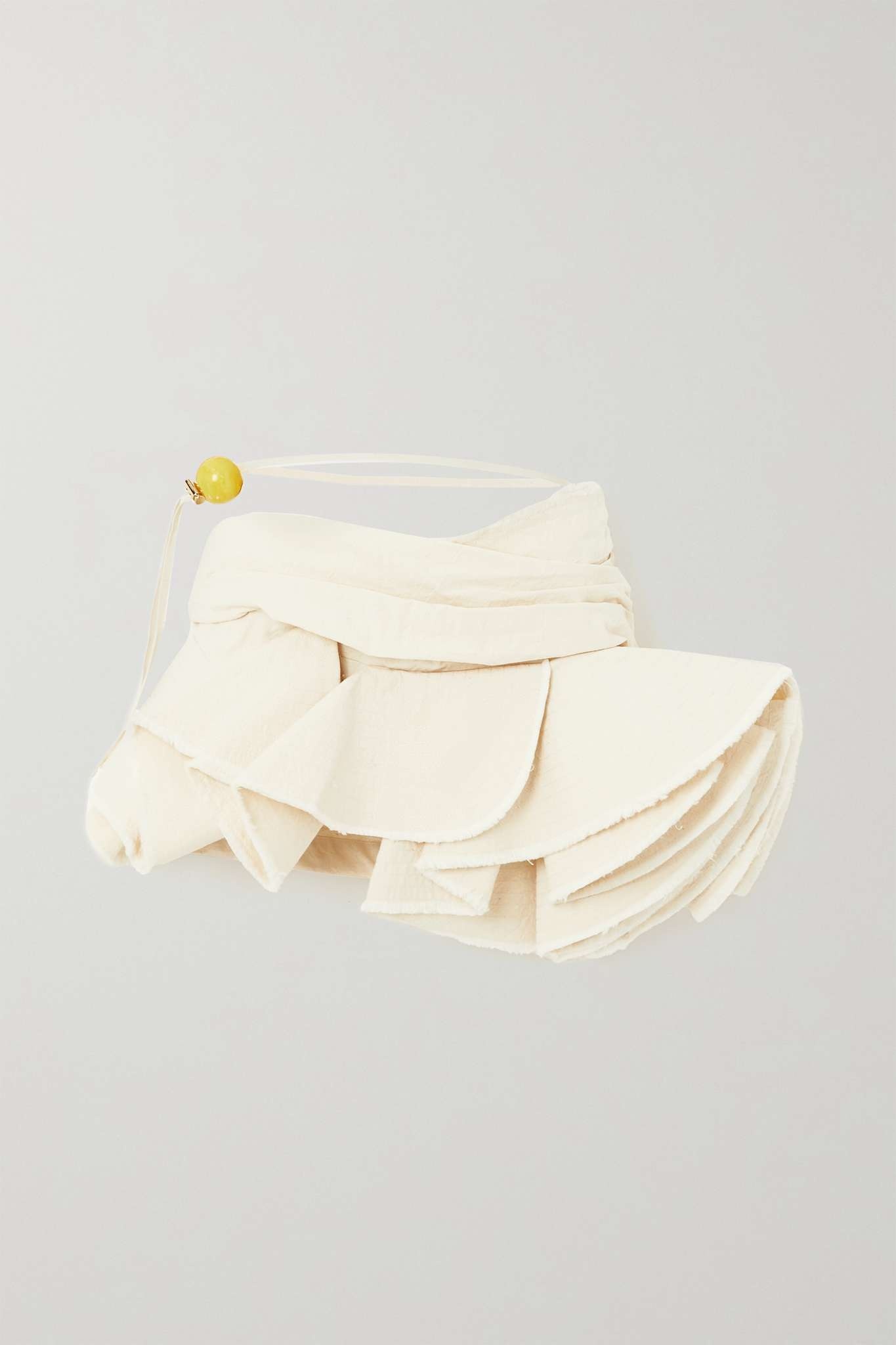 Artichaut ruffled cotton mini skirt - 1