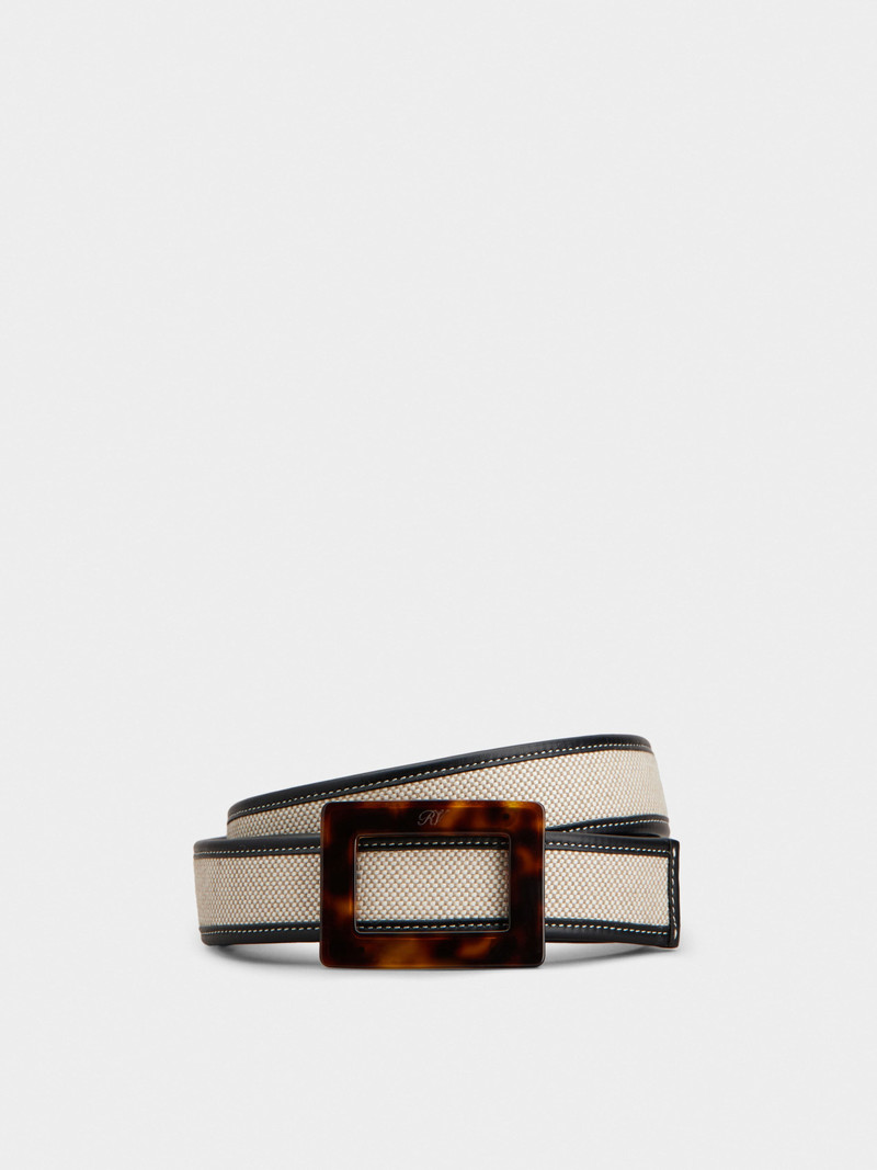 Belle Vivier Belt in canvas 1