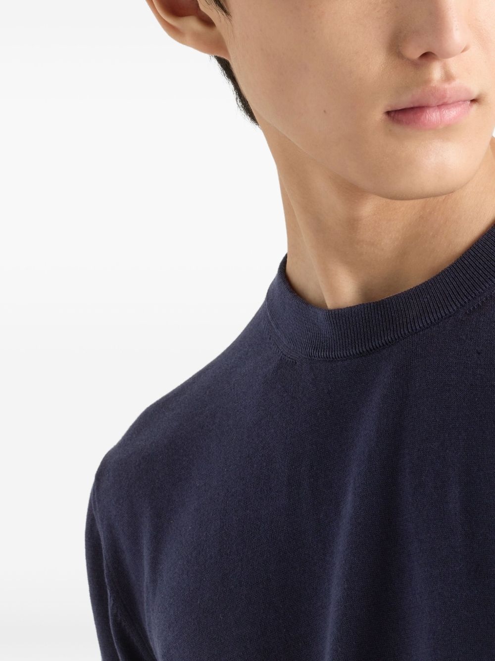 Cotton crew-neck sweater - 5