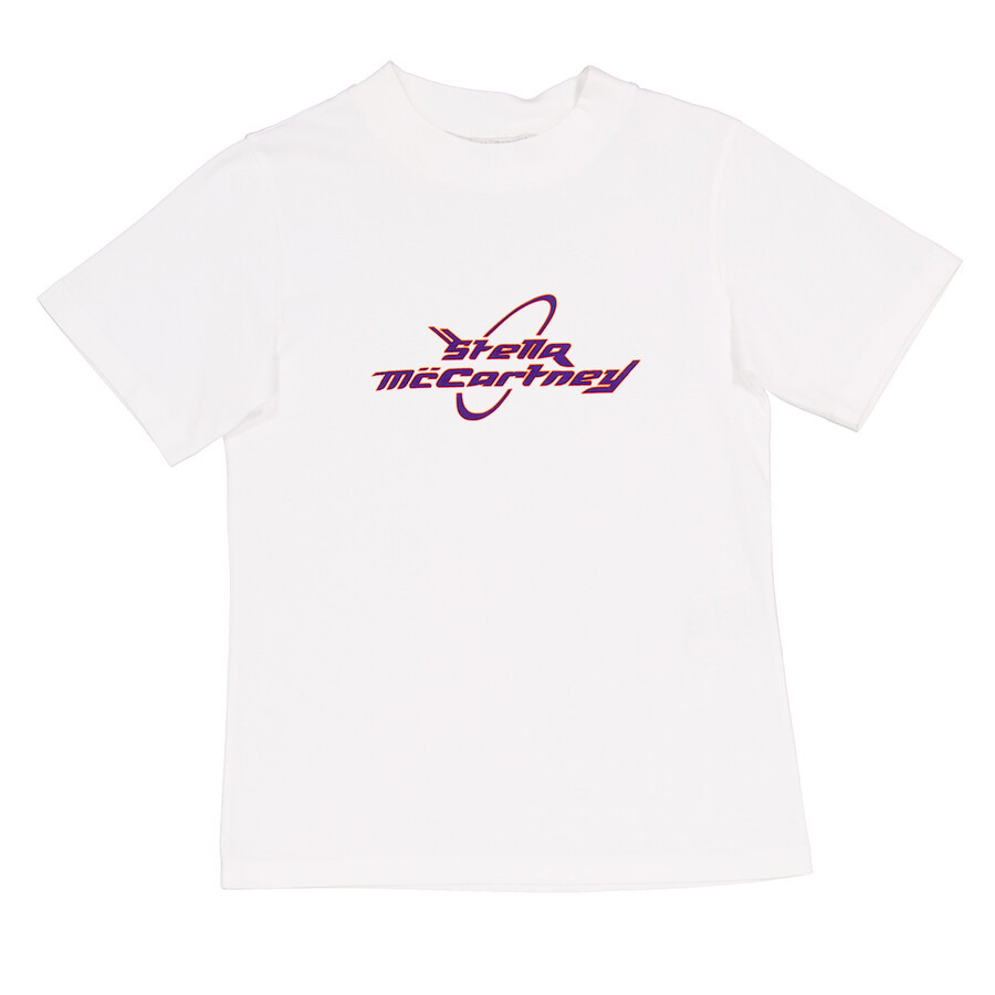 Stella Mccartney Ladies White Logo Printed T-Shirt - 5