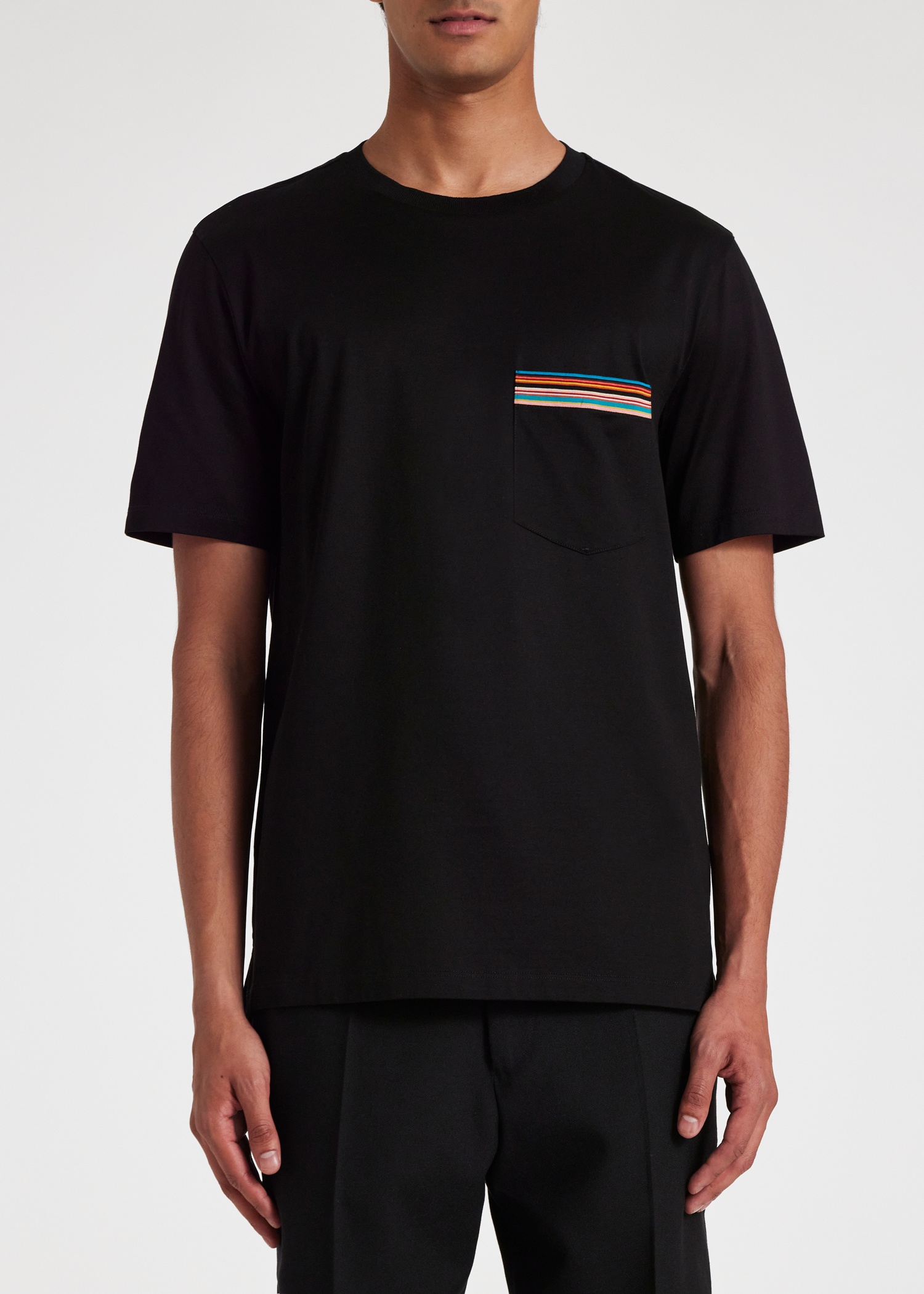 'Signature Stripe' Pocket T-Shirt - 7