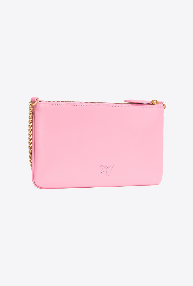 PINKO HORIZONTAL FLAT BAG IN LEATHER outlook