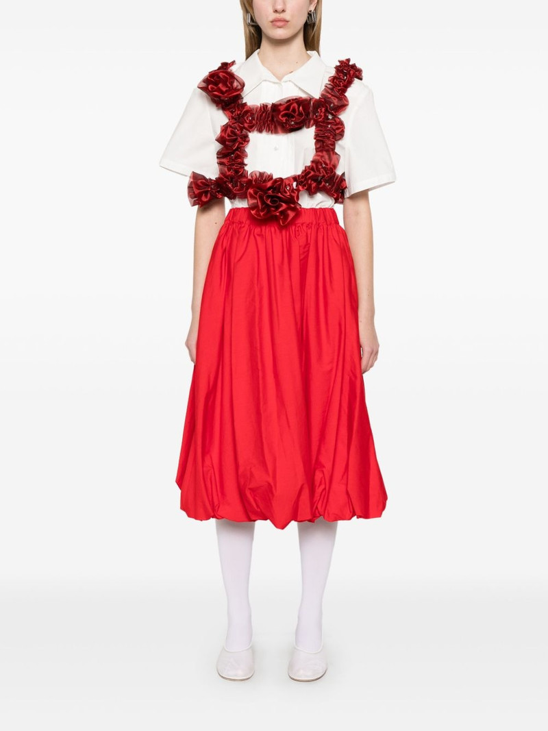 Noir Kei Ninomiya x Comme des Garçons flower-appliqué harness outlook