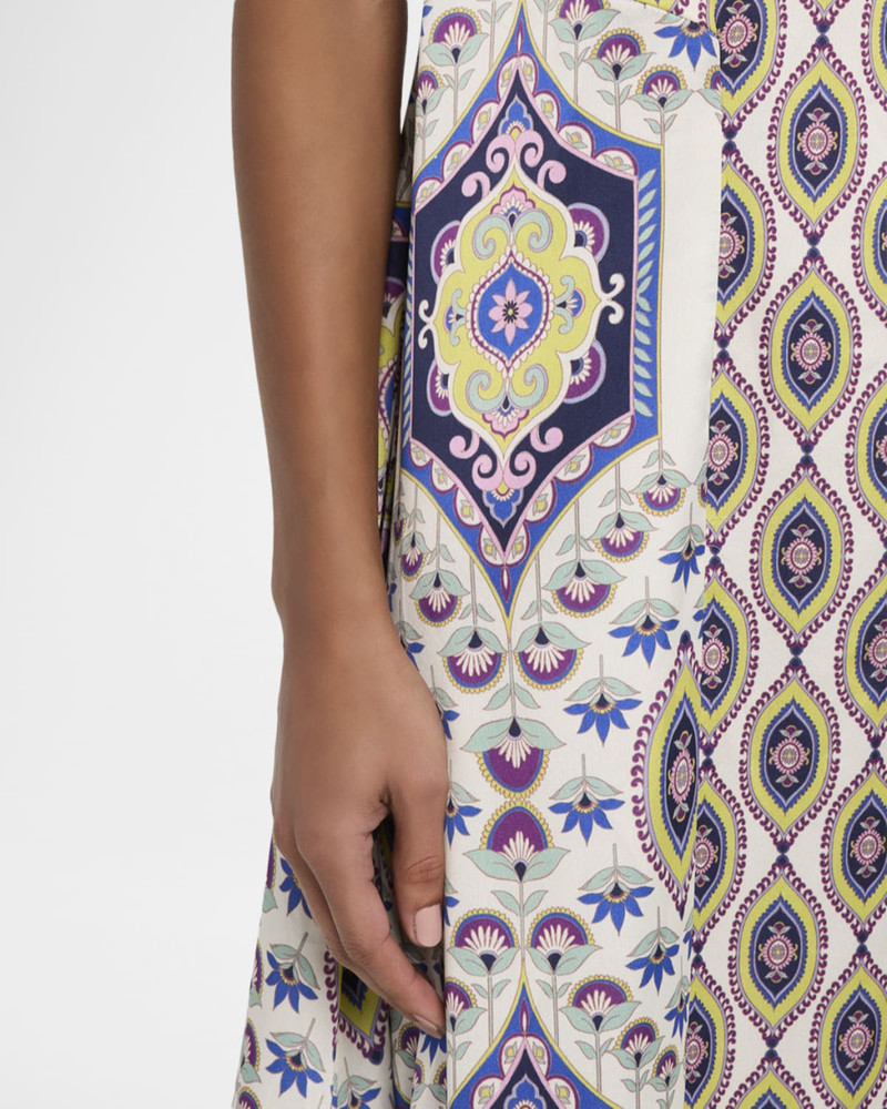 MISA Talitha Mosaic Eye Satin Maxi Dress outlook