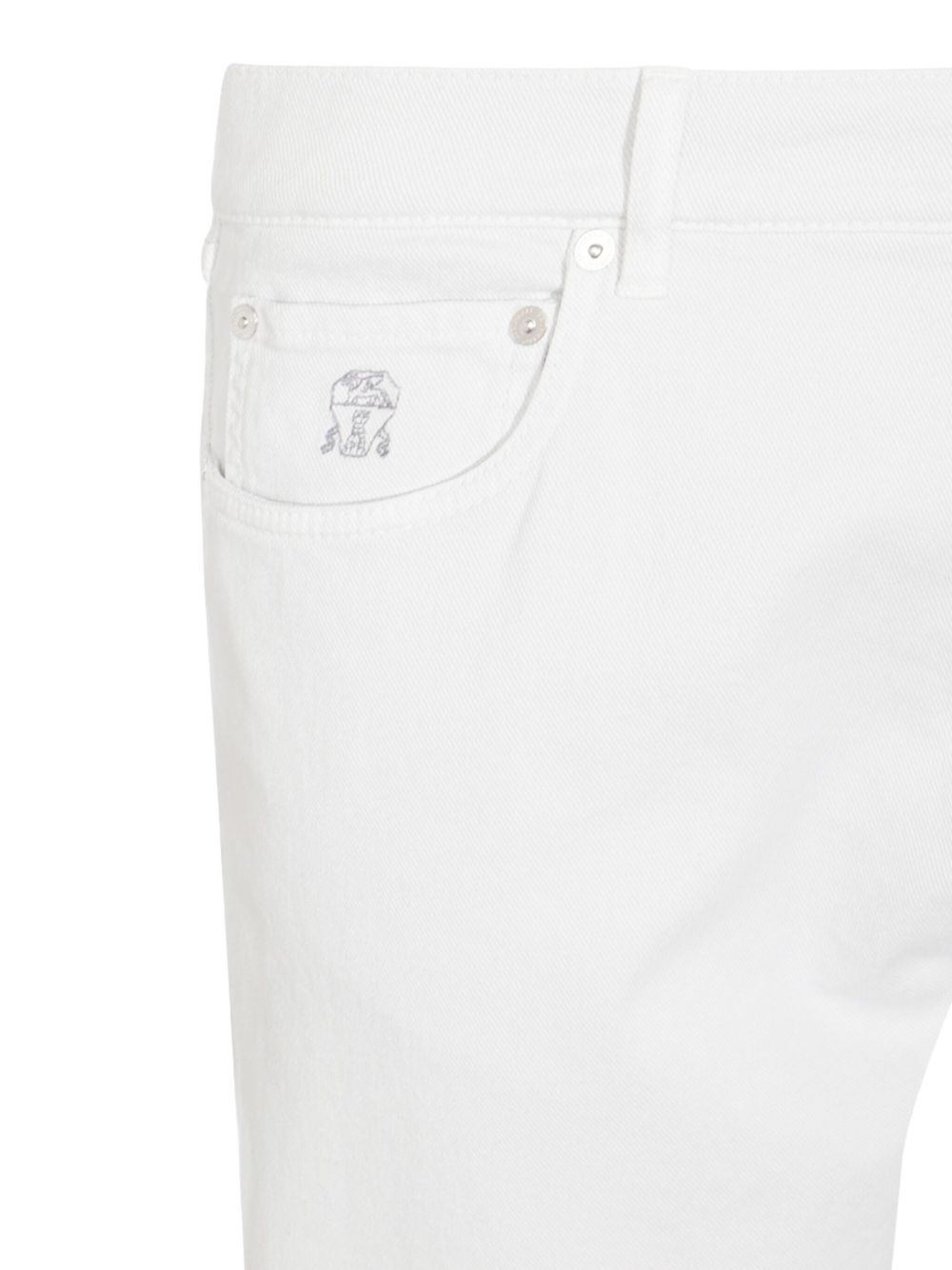 logo-patch tapered trousers - 3