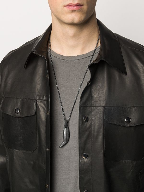 PARTS OF FOUR Bear Tooth Necklace Ghost (Small, KA) - 2