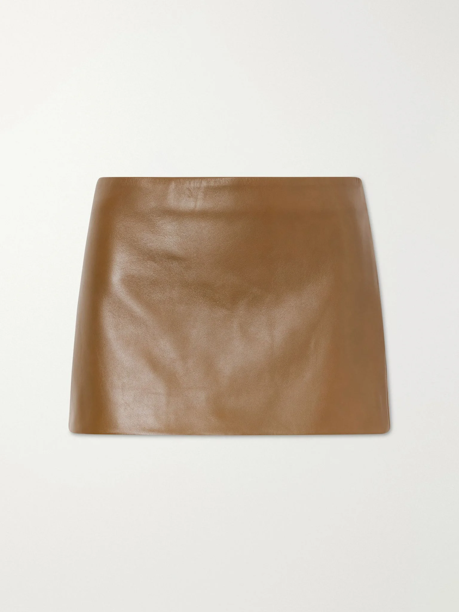 Jett leather mini skirt Brown - 1