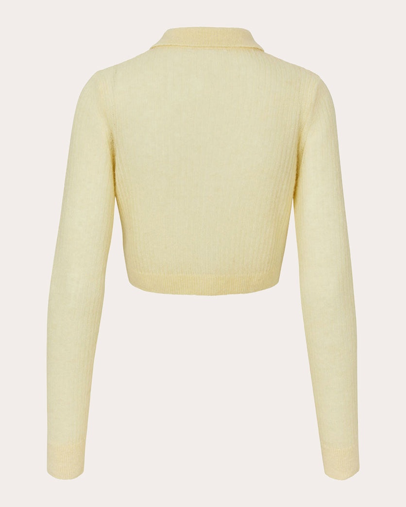 Jacqueline Ribbed Alpaca-Blend Cardigan - 2