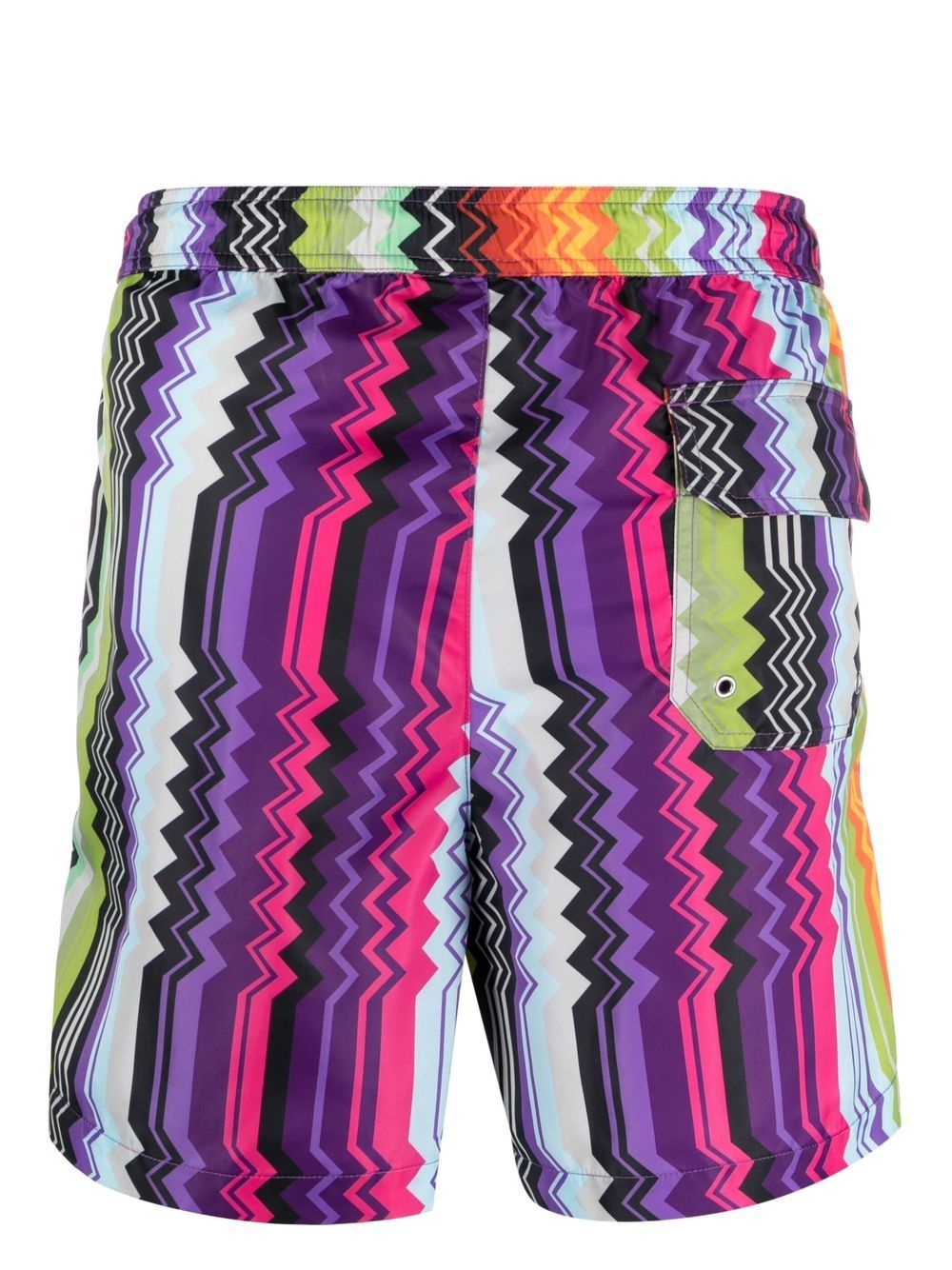 zig-zag print swim shorts - 2
