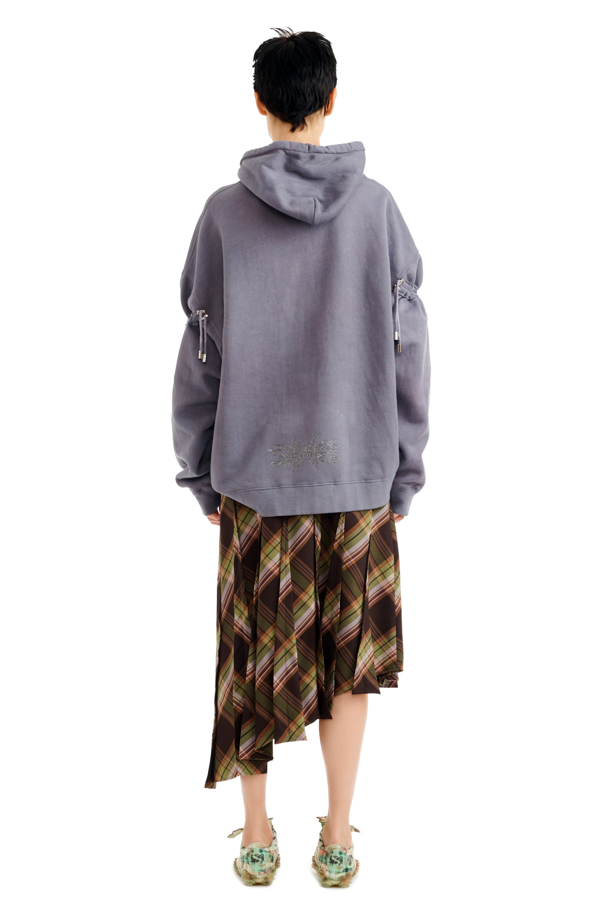 MIDNIGHT FLOWER POT RHINESTONE BURST HOODIE - 5