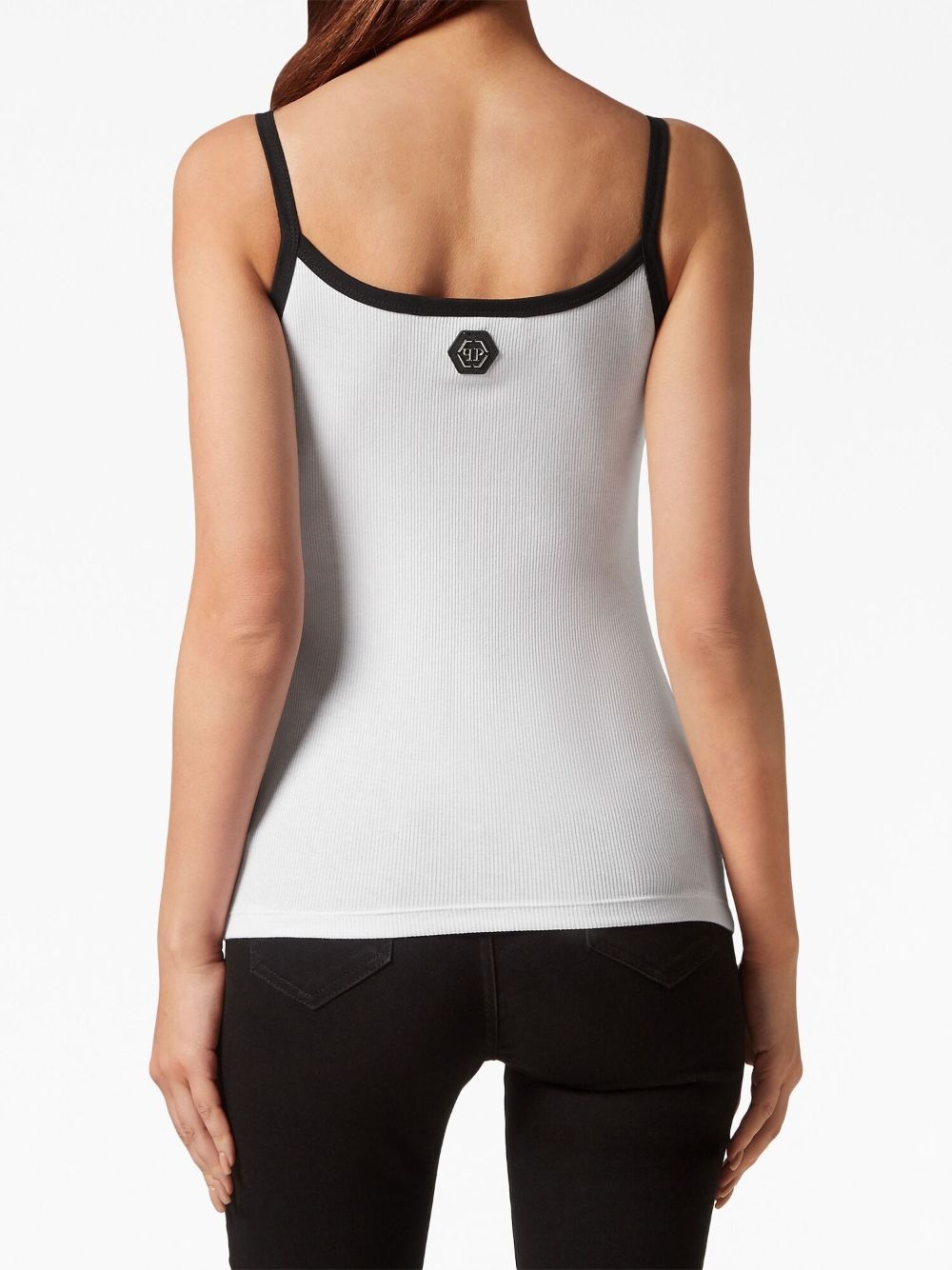 skull-print tank top - 4