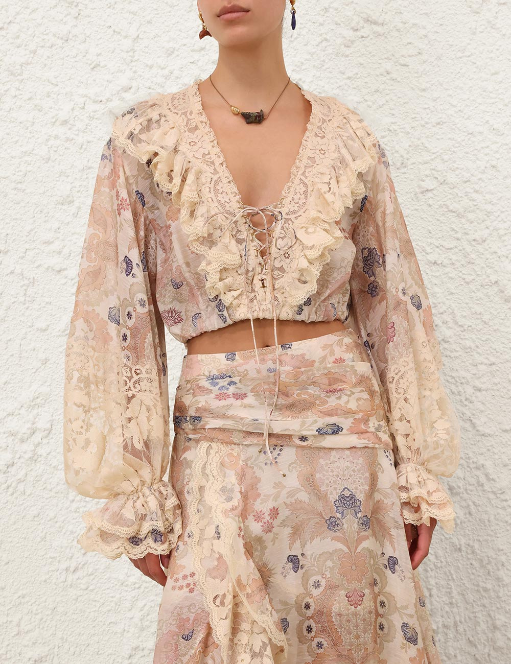 REBELLION LACE-UP BLOUSE - 2