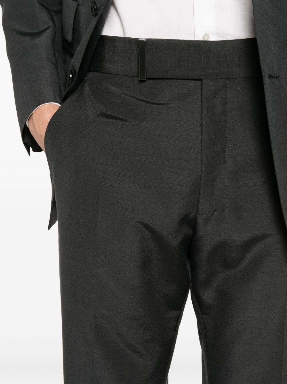 belted tailored trousers - 5