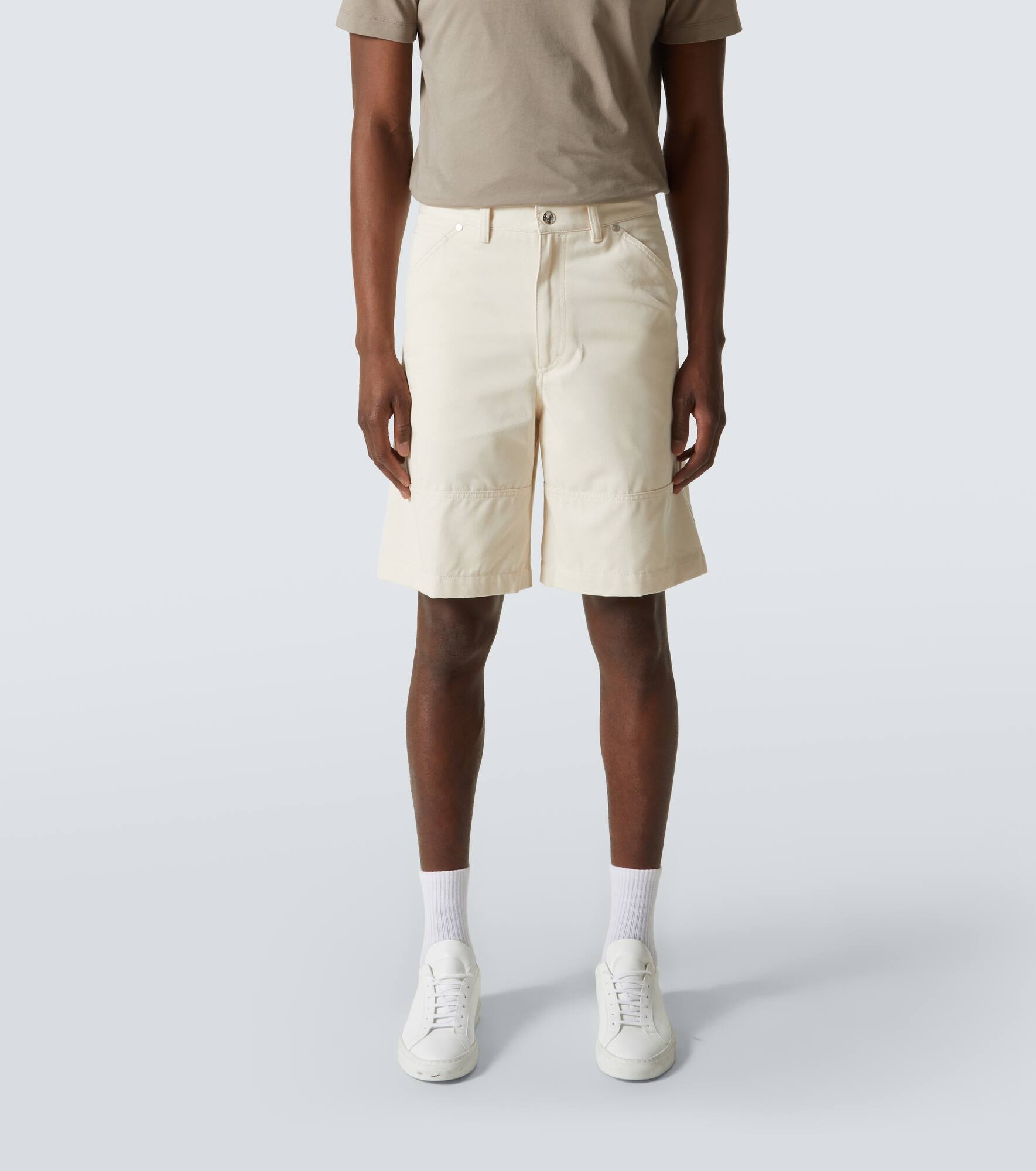 Cotton twill Bermuda shorts - 3