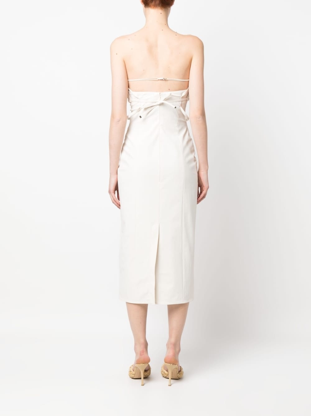 【送料&関税込】Jacquemus La Robe Bikini Deconstructed Strap JACQUEMUS La Robe Bikini in Light Khaki | FWRD