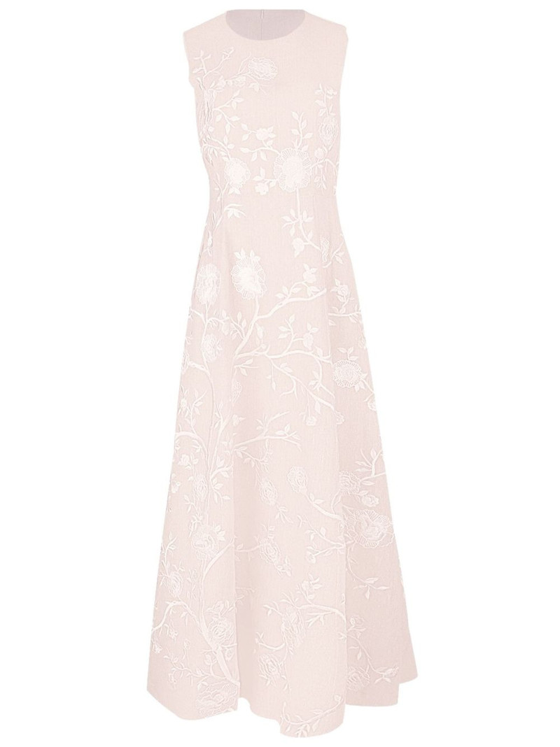 Eloise floral-embroidered dress 1