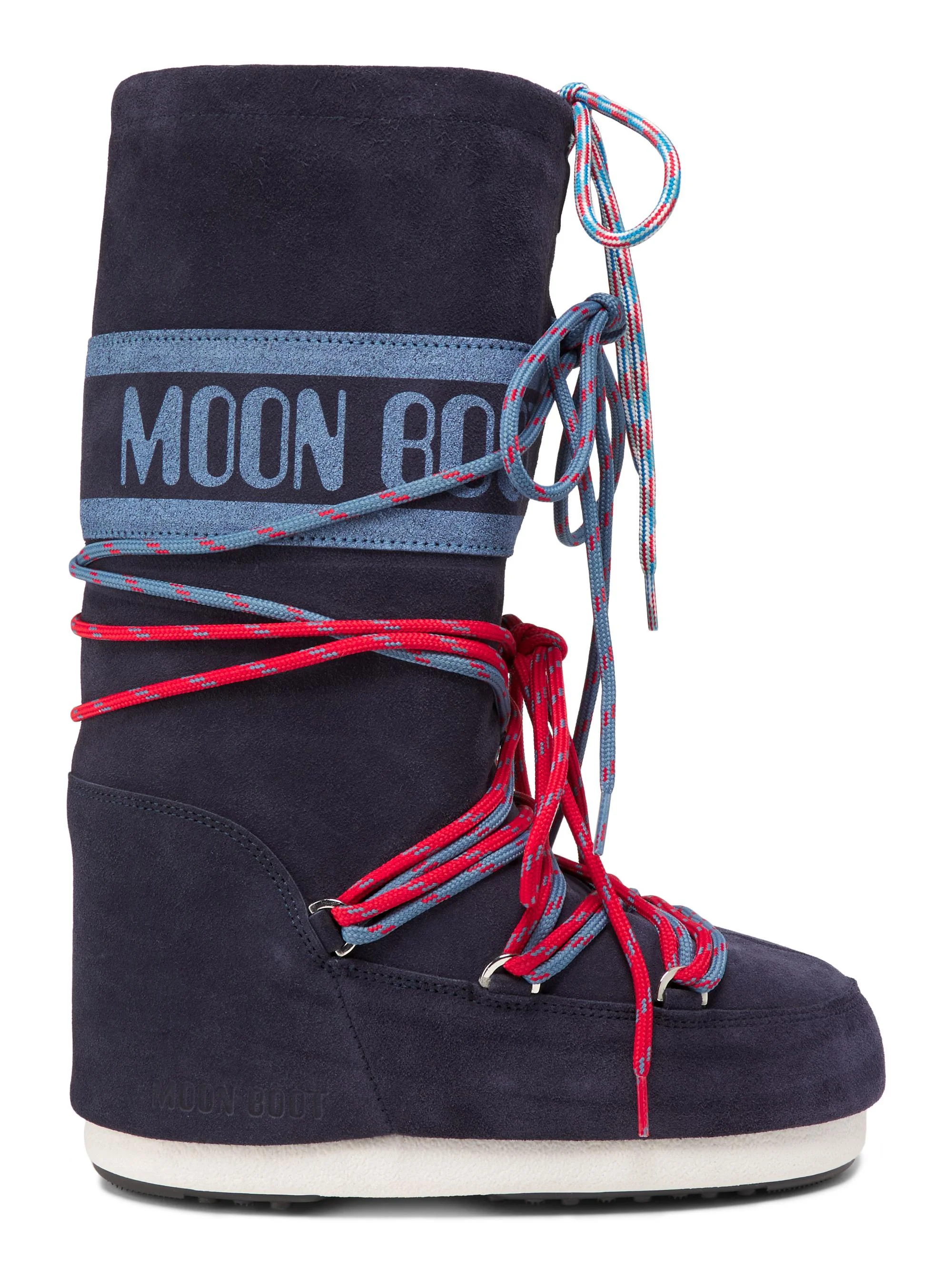 Men's MB Icon Logo Suede Boots - Blue Navy - 1