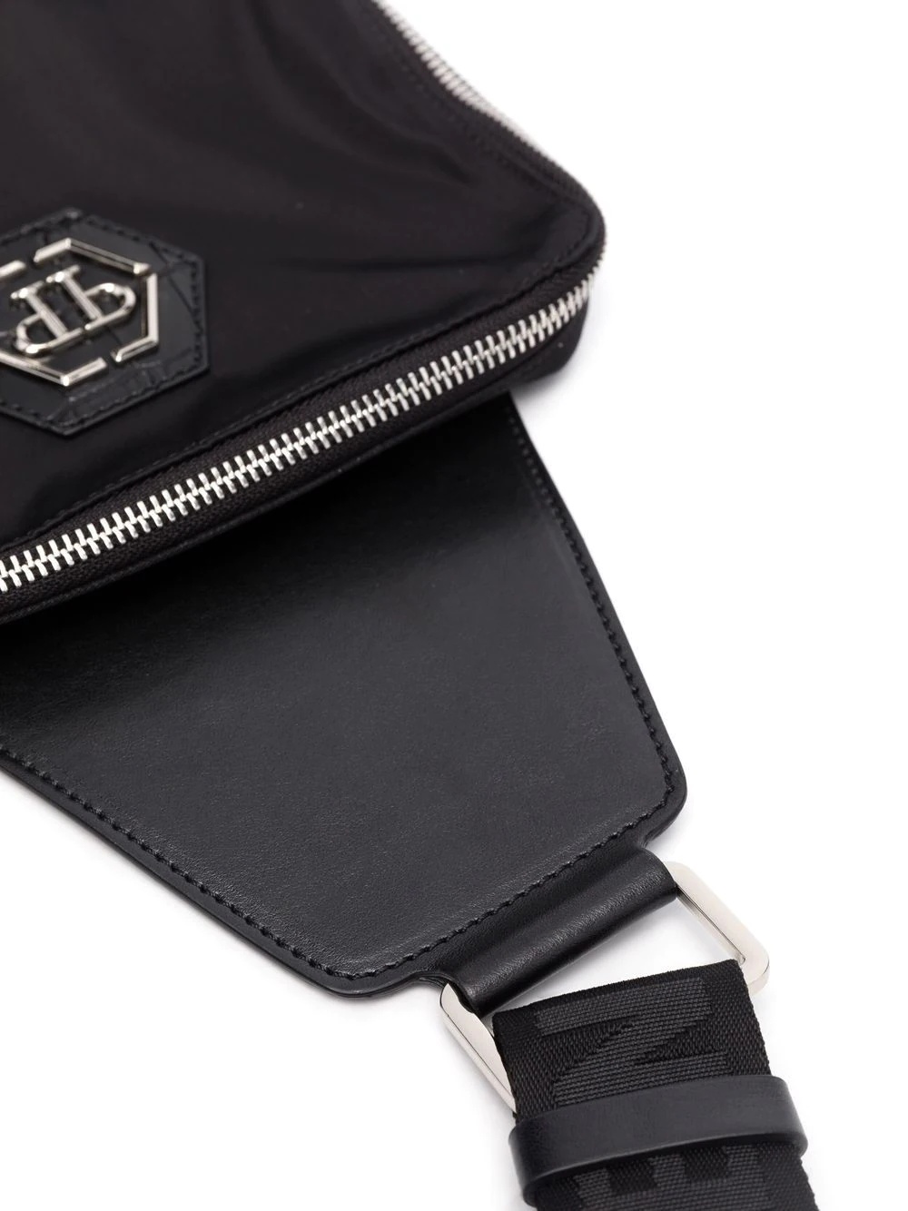 Hexagon logo plaque shoulder bag - 4