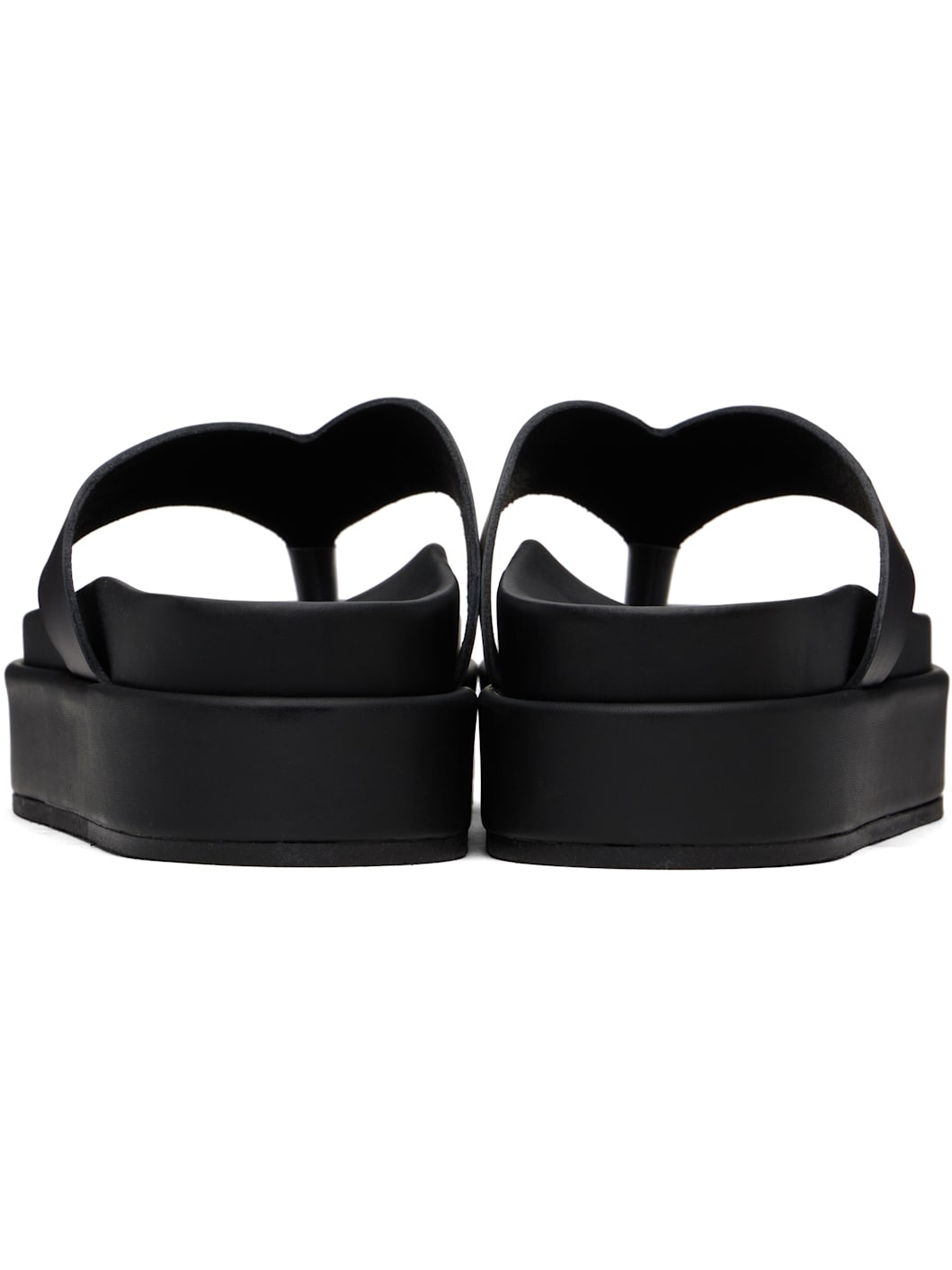 Black Charys 2flatform Flip-Flops - 2