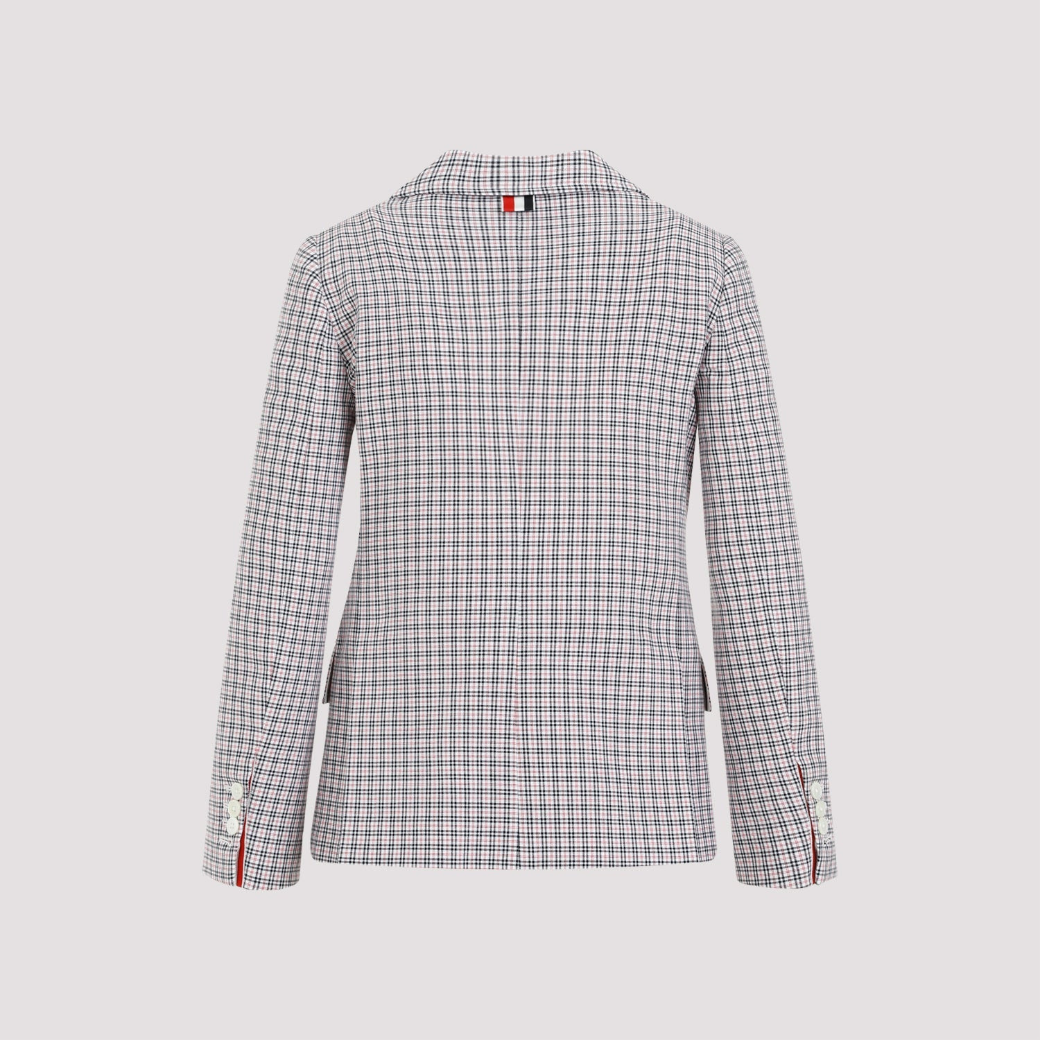 Thom Browne Small Check Cotton Jacket Women - 2