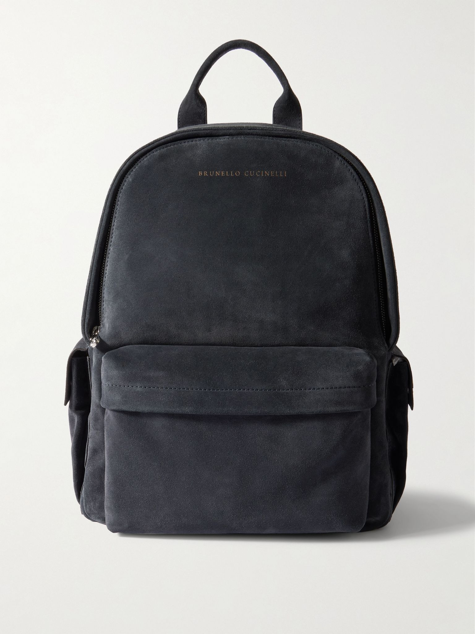 Suede Backpack Blue - 1