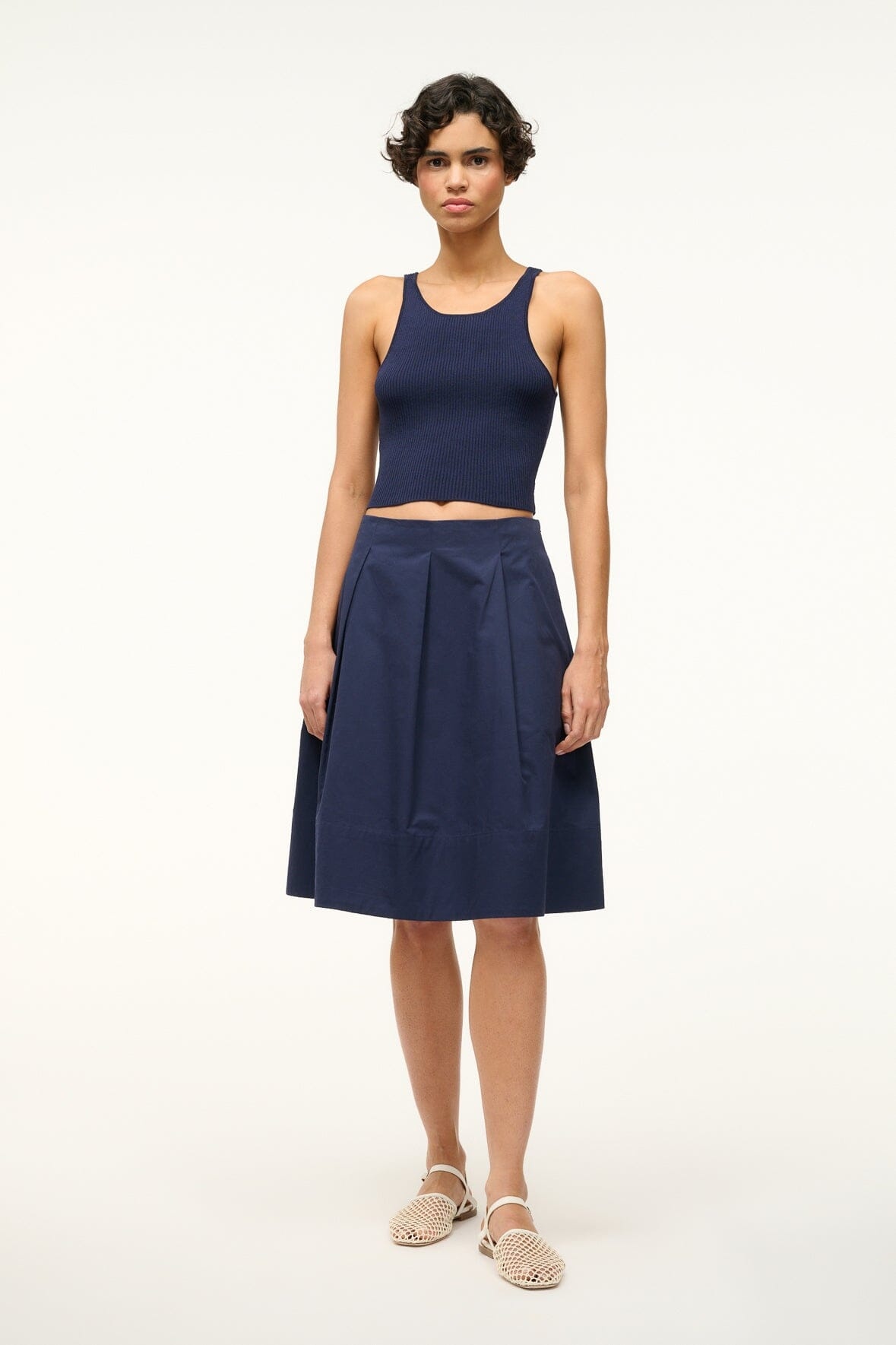 STAUD LONDON SKIRT NAVY - 2