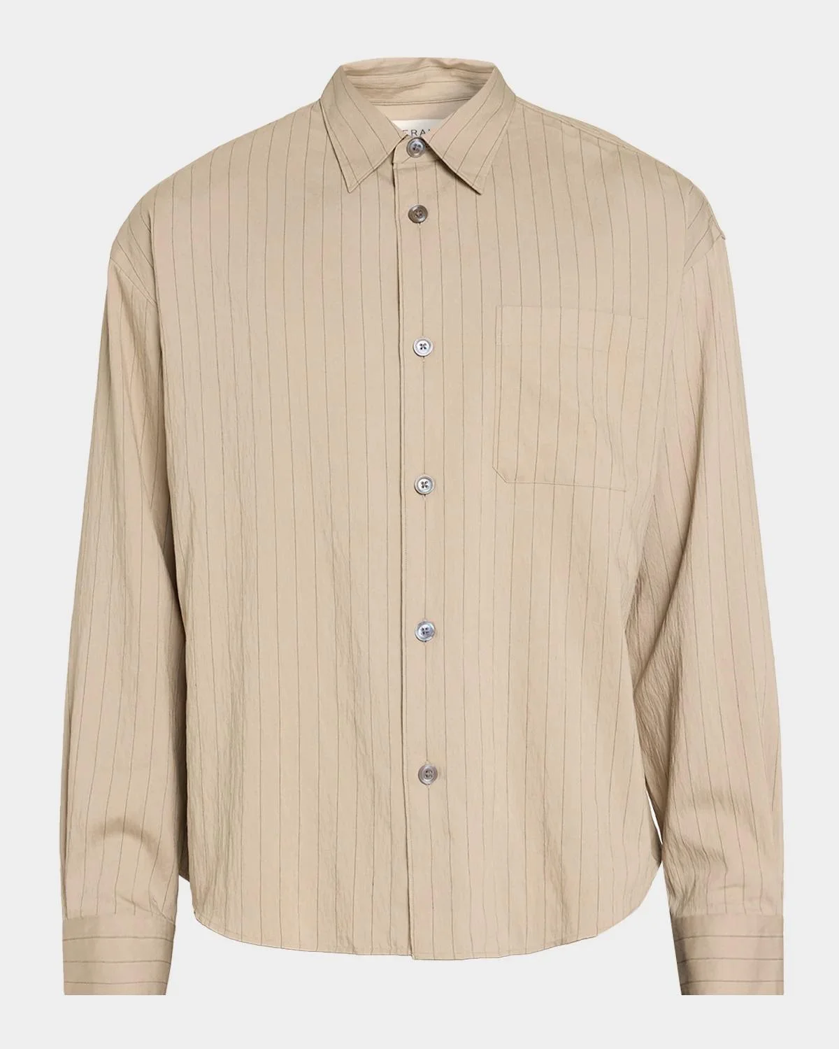 Men's Hairline Stripe Button-Front Shirt - 1