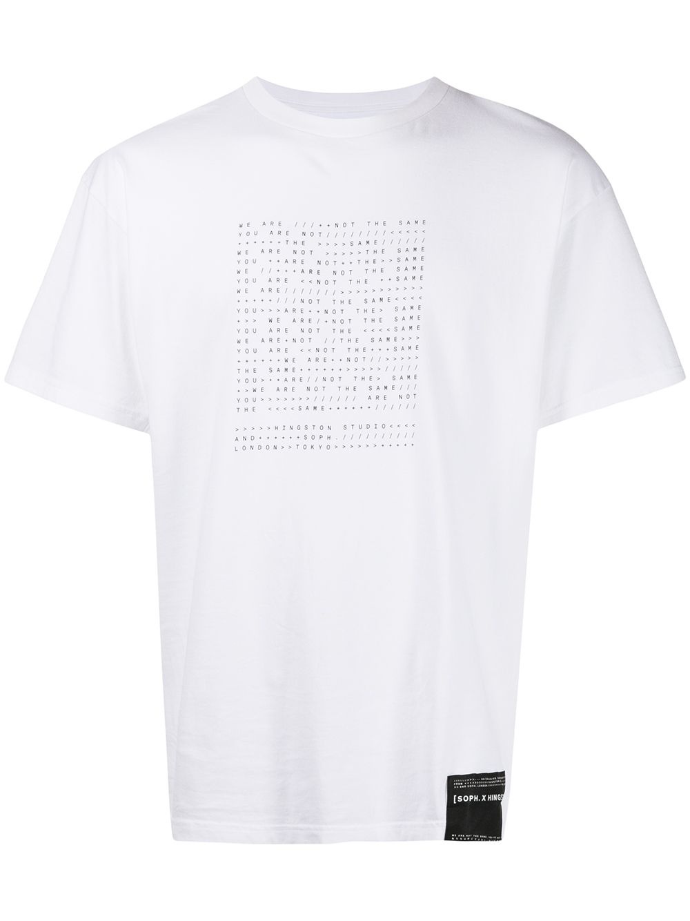 text-print T-shirt - 1