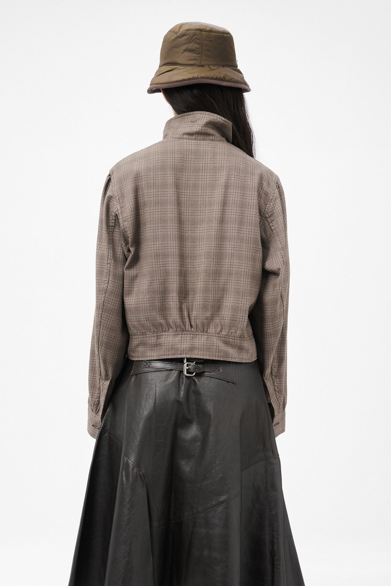 Tuxedo Bomber Dirty Brown Glen Plaid 7
