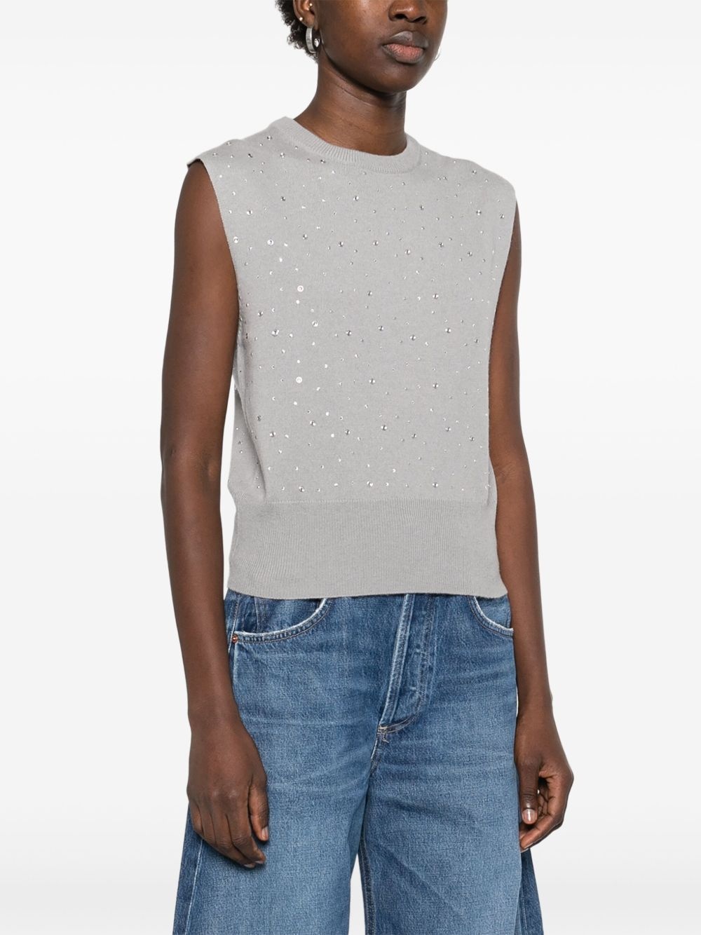 crystal-embellished top - 3