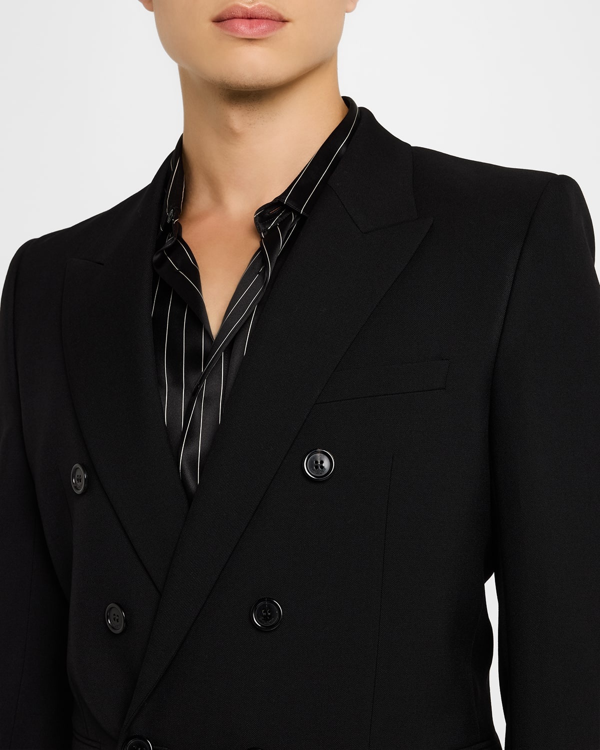 Men's 6-Button Wool Sport Coat - 6