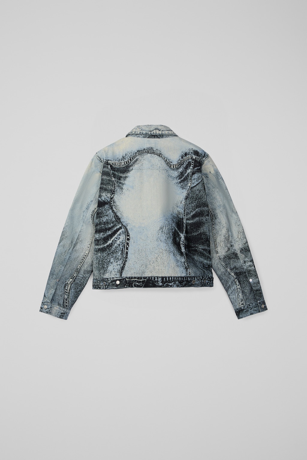 Blue-Black Denim Jacket - 3