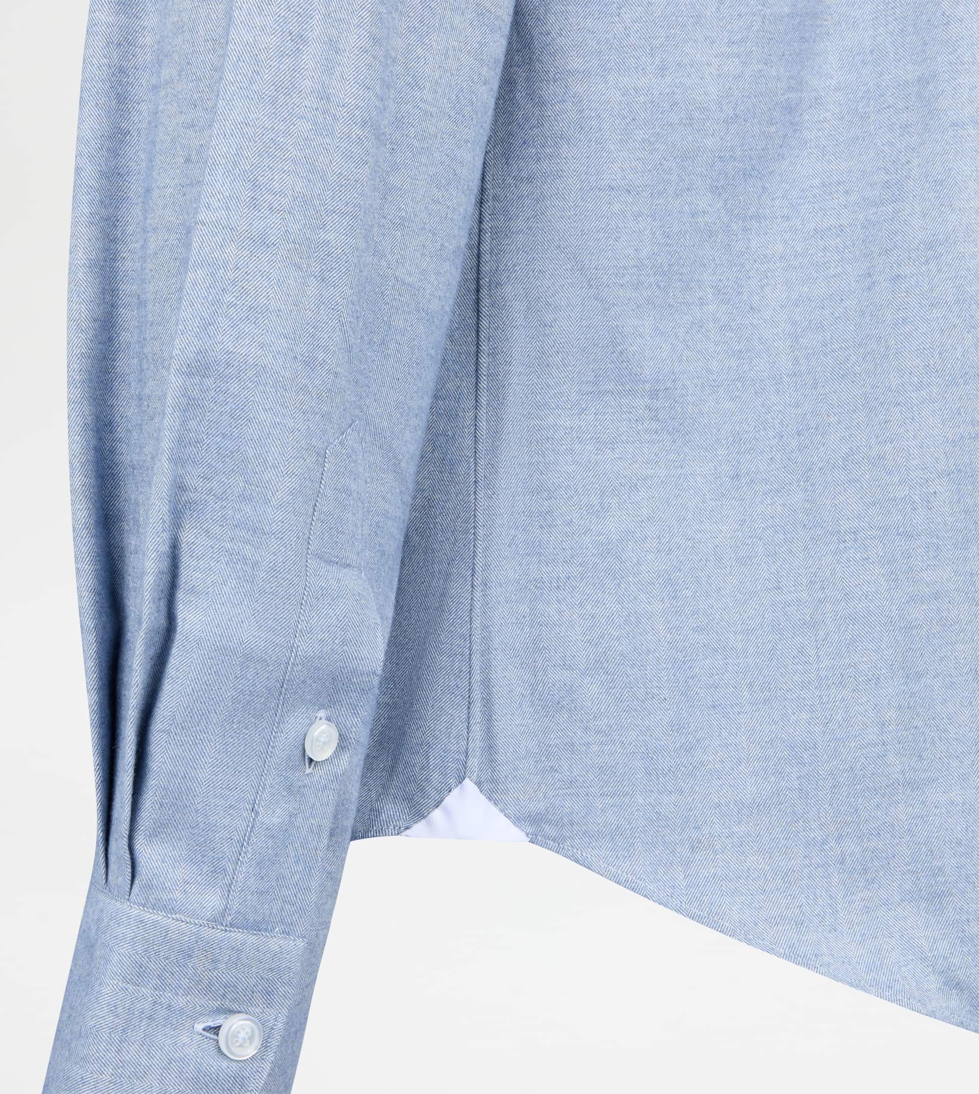 SHIRT IN COTTON - BLUE - 7