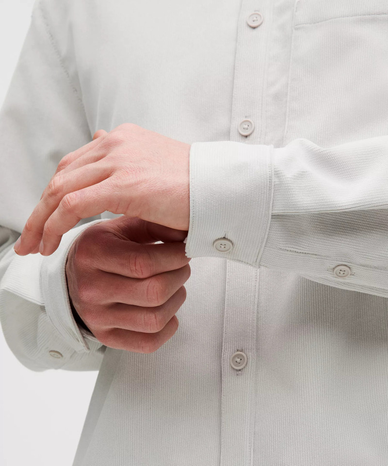 Corduroy Relaxed-Fit Long-Sleeve Button-Up Shirt 7