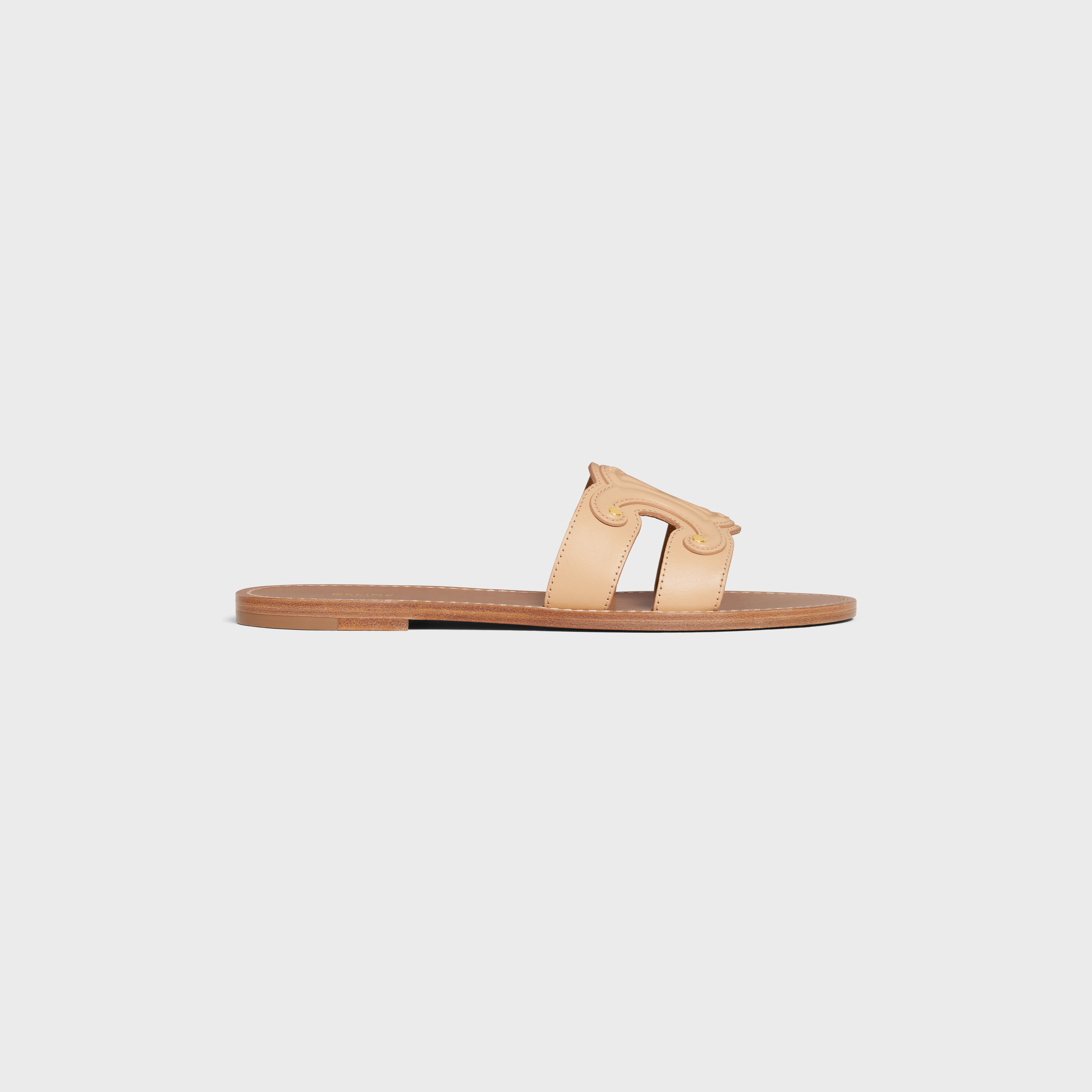 CELINE CELINE TRIOMPHE MULE in CALFSKIN | REVERSIBLE