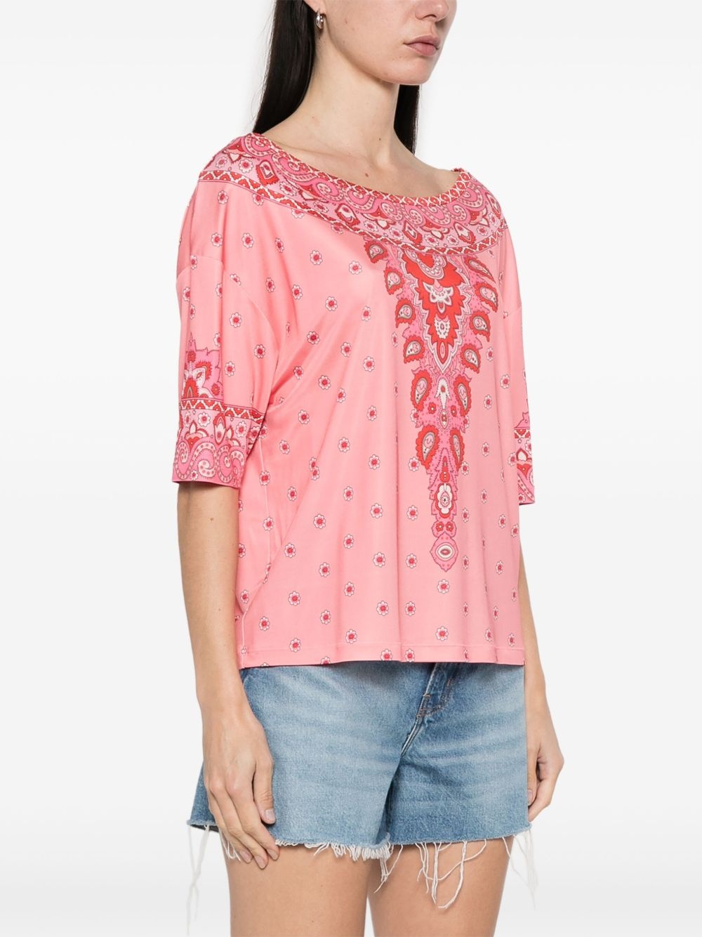 paisley-print blouse - 3