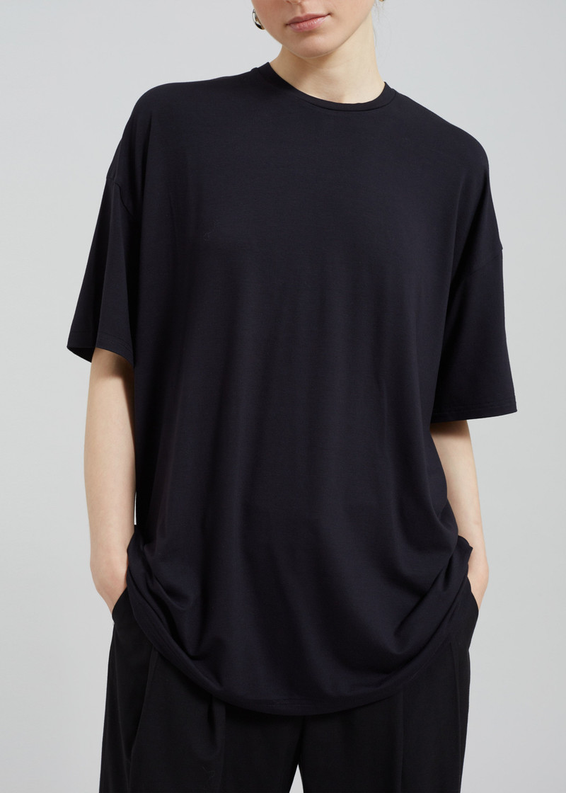Ella Boxy Tee - Black 5