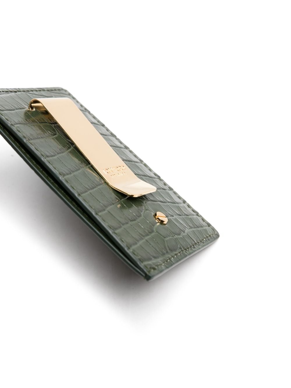 crocodile-embossed card holder - 3