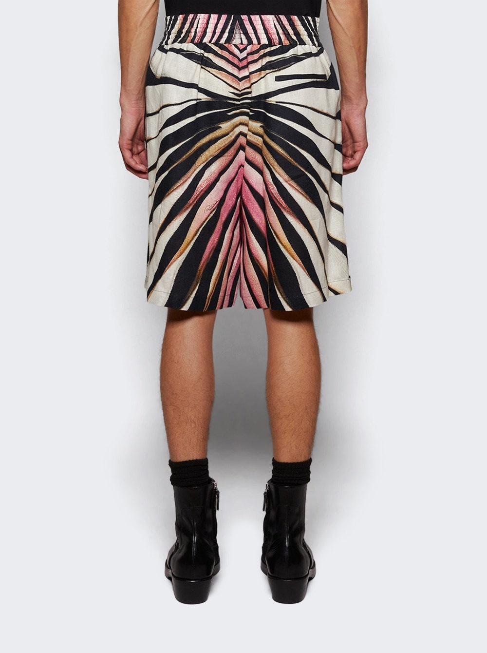 Ray Of Gold Print Lounge Short Pink - 4
