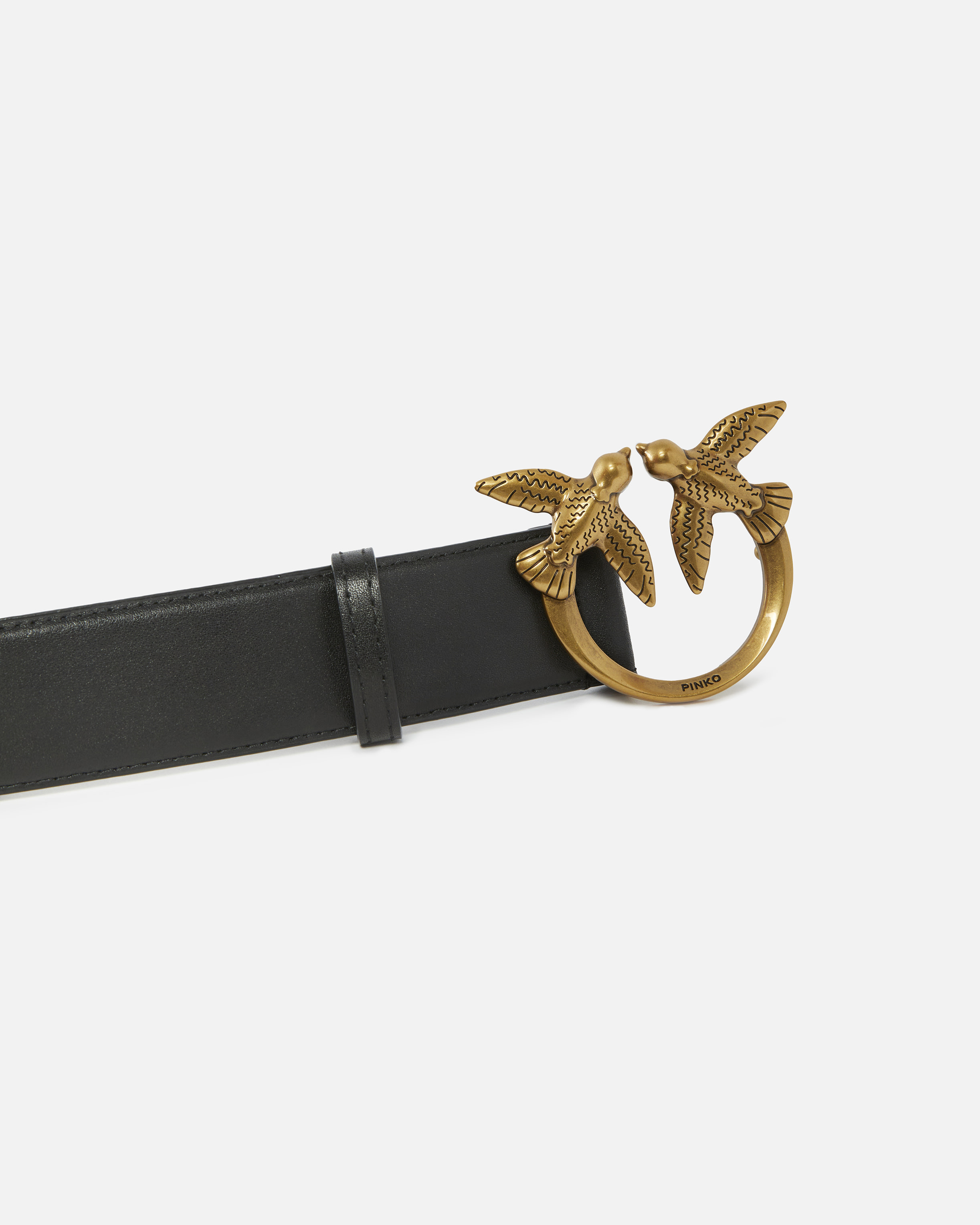 LOVE BIRDS HIGH LEATHER BELT 4CM - 5