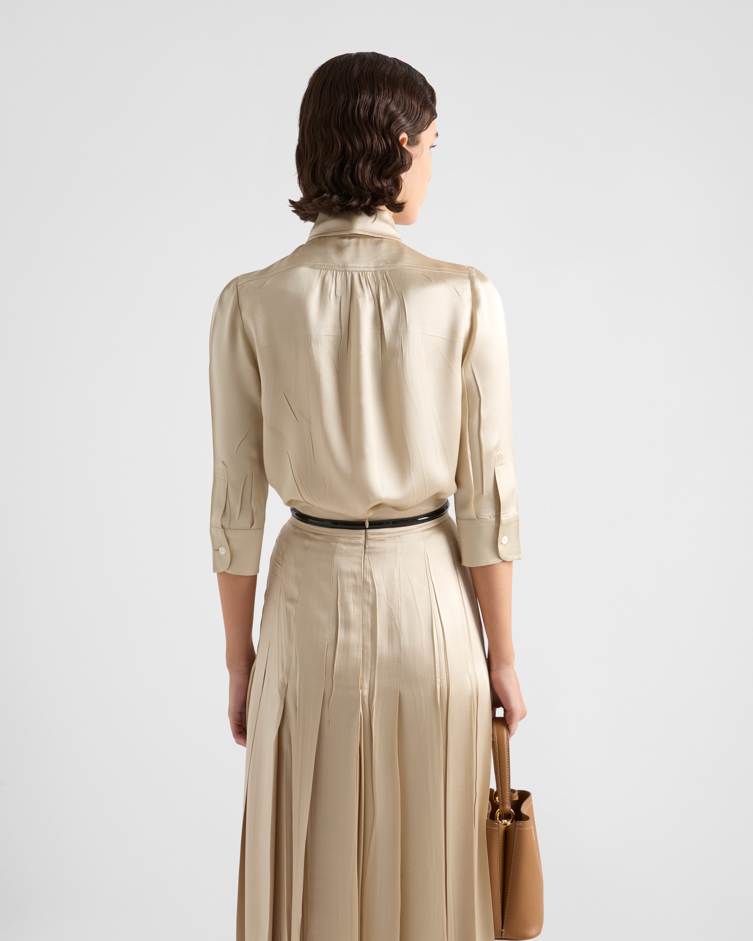 Satin crepe shirt - 5
