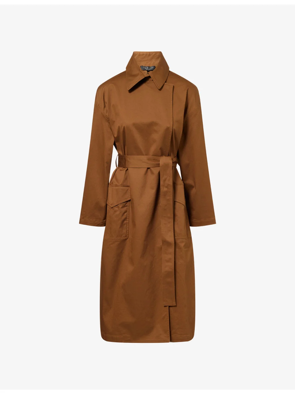 Rue Belted Cotton-Blend Trench Coat - 1