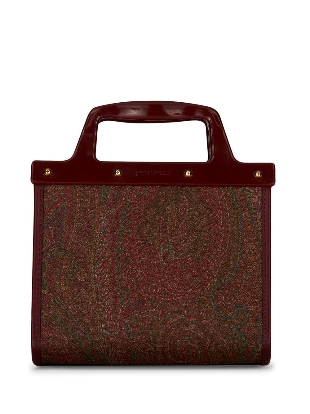 paisley-print embroidered tote - 2