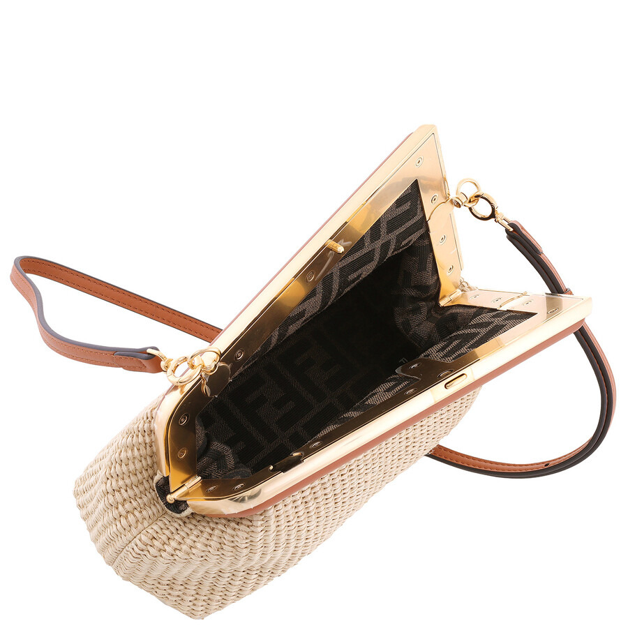 Fendi Texture Weave Straw Bag - 6