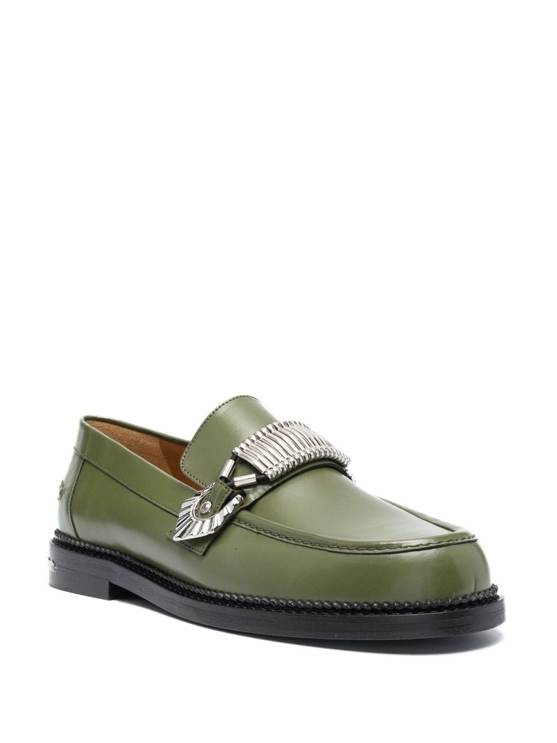 TOGA VIRILIS polished leather loafers outlook