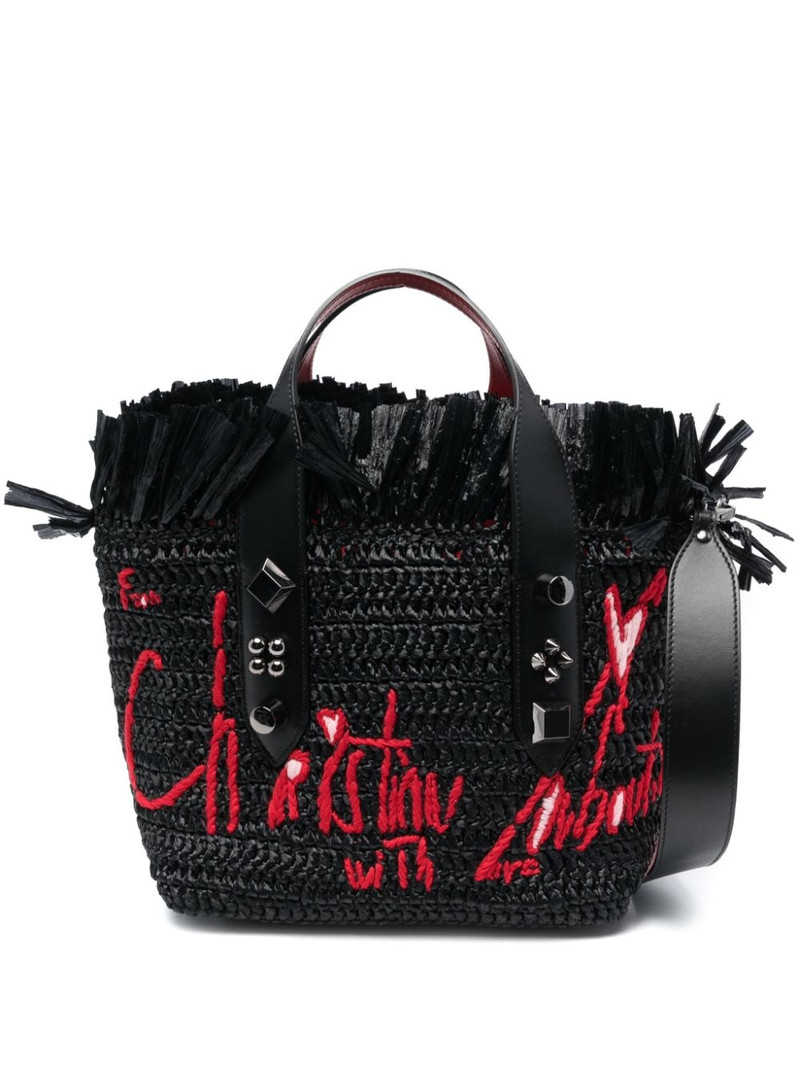 small Frangibus raffia tote bag 1